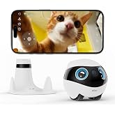 Enabot Mobile Pet Camera EBO SE 2 FamilyBot (Blue Eyes) | Whole-Home Mobility, 2K Resolution, Two-Way Audio, Night Vision, Auto-Recharge