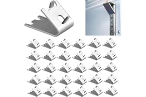 FCFEUE 30 Piece Set of 920158 Refrigerator Refrigerated Shelf Replacement Clip Brackets. Refrigerator Buckles. Refrigerator Freezer Brackets. Stainless Steel Hook Rack Clips