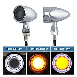 Vintage Motorcycle Bullet Turn Signals LED Front