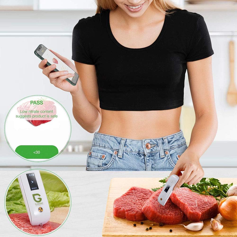 RSGK Mini Detector De Alimentos, Análisis De Nitrito, Detector De Radiación, Probador De Instrumentos De Agua TDS, para Frutas, Verduras, Carne, Pescado, Agua: Amazon.es: Hogar