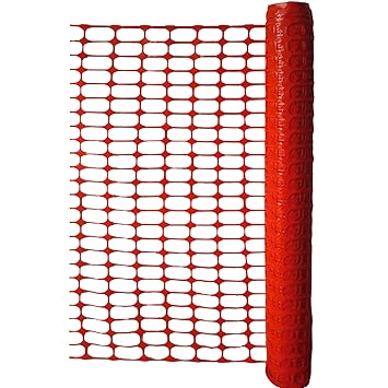 Kunststoff Fangzaun orange auf 50 m Rolle extra reißfest