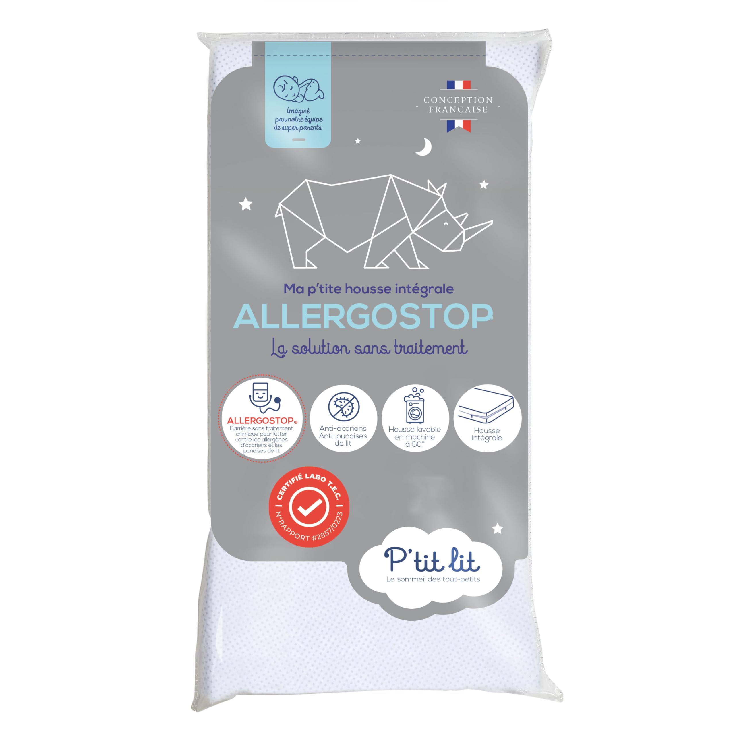 P'tit Lit Allergo-Stop Mattress Protector - 70 x 140 cm