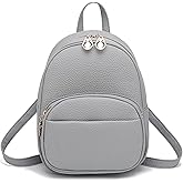 Barsine Mini Backpack for Women Girls Leather Backpacks Casual Small Daypack Shoulder Bag with Pockets