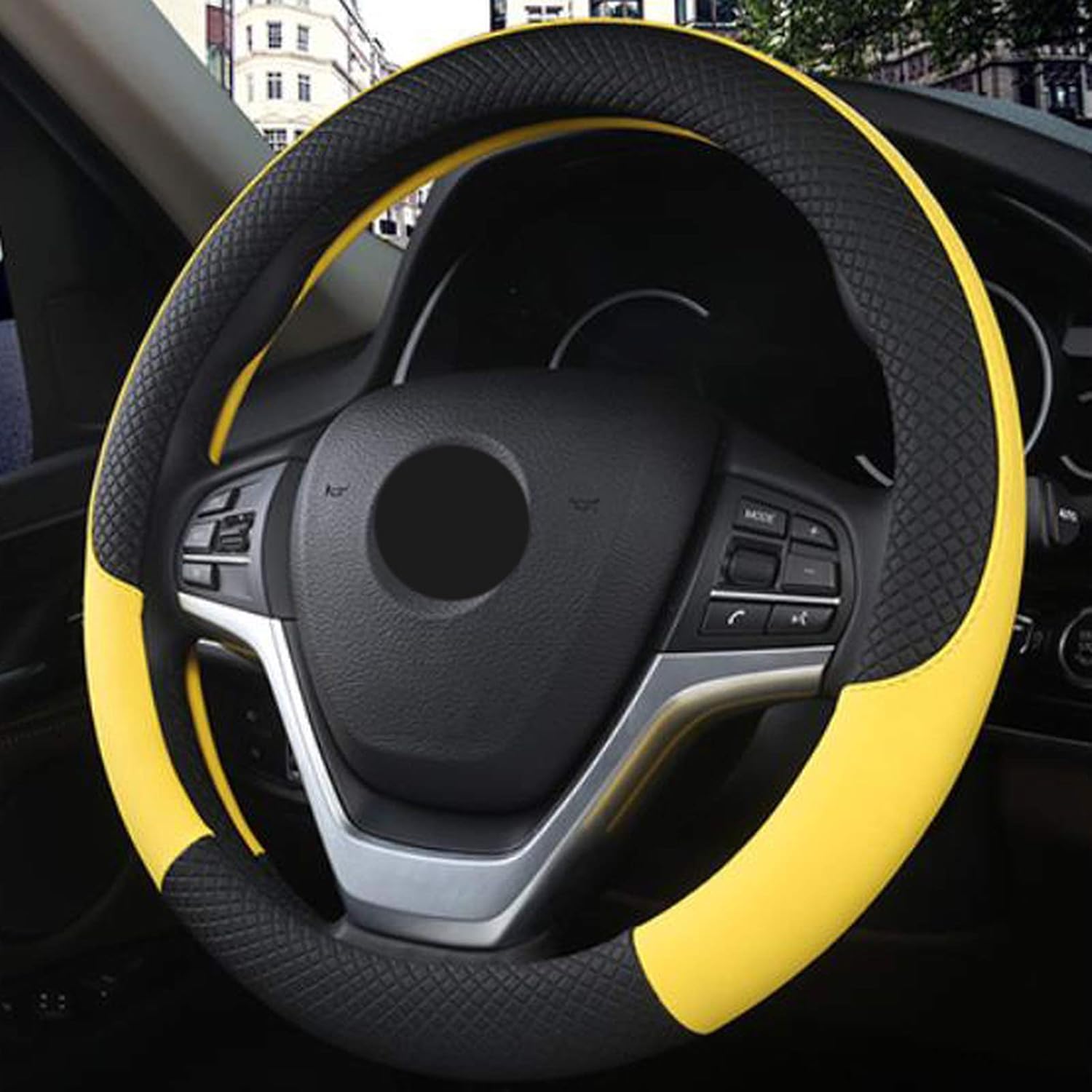 GUAGANJINGAuto Steering Wheel Covers AntiSlip Car Steering