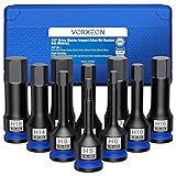 VORXEON 10Pcs 1/2" Drive Metric Impact Allen Hex