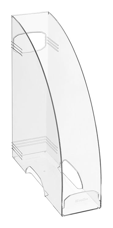 Rotho Timeless Stehsammler, Kunststoff (PS), transparent, A4 (24,2 x 8,2 x 29,8 cm)