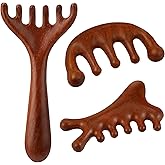 ProSuites 3 Pack Scalp Massager Hair Growth,Wooden Gua Sha Head Massage Tool for Hair Growth, Soothing and Relaxing