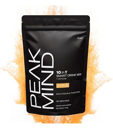Amazon.com: Livant Peak Mind 10-in-1 Nootropic Drink Mix – Focus
