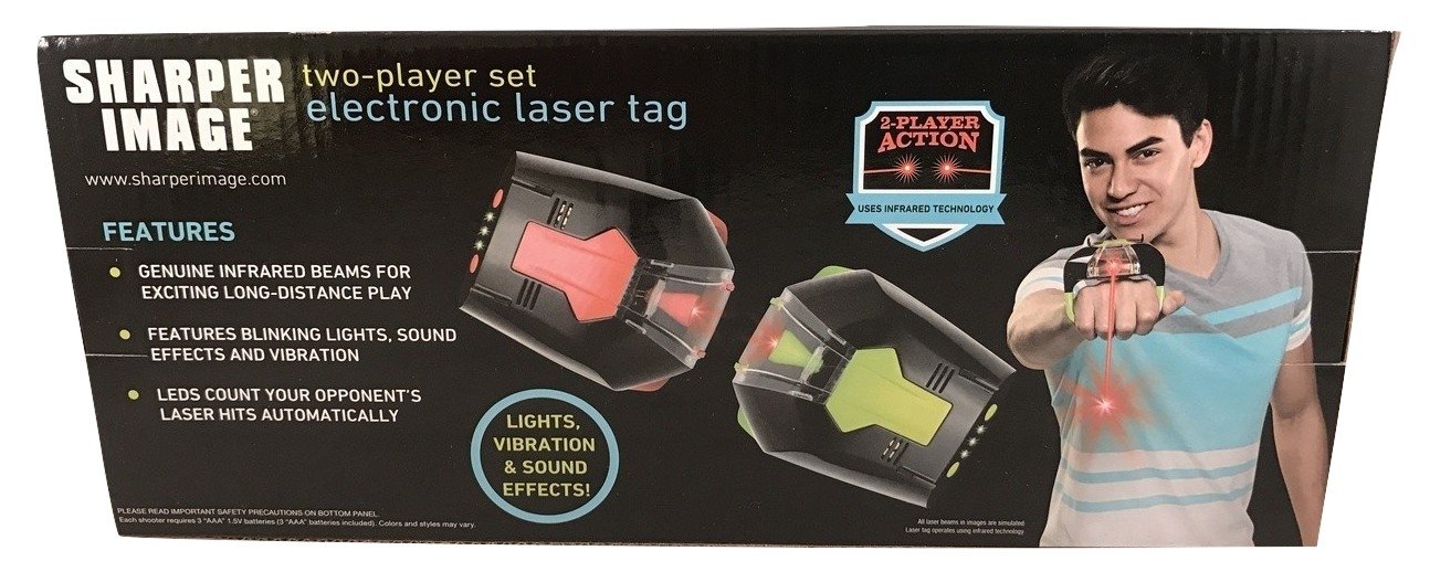 sharper image two player electronic laser tag