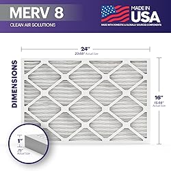 BNX TruFilter 16x24x1 Air Filter MERV 8
