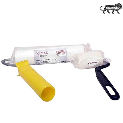 Kapil Wall Paint Foam Roller Wall Paint Brush- White Colour