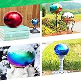 zosenda Stainless Steel Gazing Ball Set, 6 Pcs Multi-Colour Reflective Spheres view 6