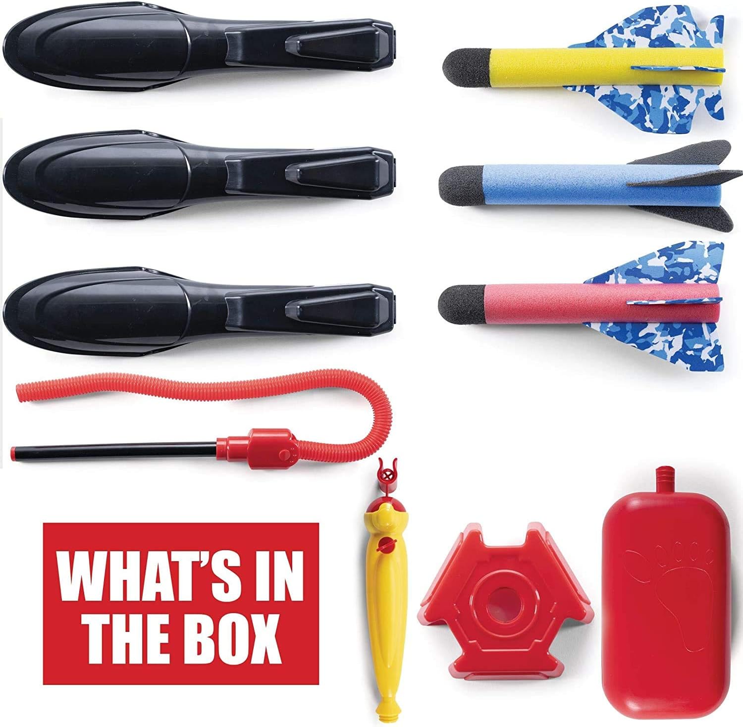 Prextex Toy Rocket for Kids, Ultimate Air Rocket Launcher Toy Set including 4 Foam Rockets and Launch Pad - Image 3