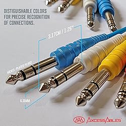 AxcessAbles 1/4" TRS to 1/4" TRS Balanced Stereo