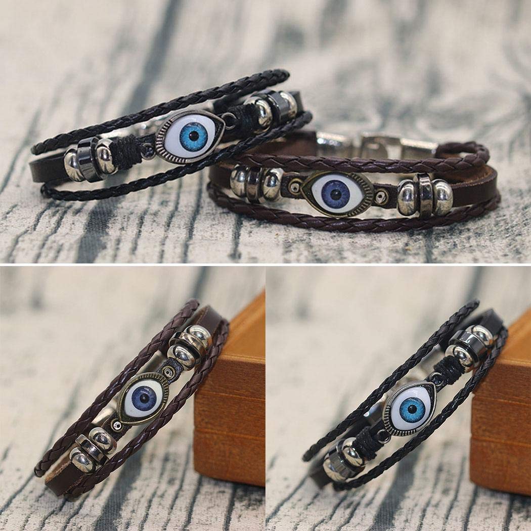 UpBeauty Artificial Leather Retro Style Bangle Bracelet Wristband Bangle