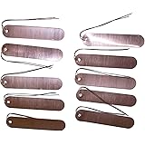 Bosmere K494 Permanent 4-Inch Long Copper Tags with Copper Ties, 20-Pack