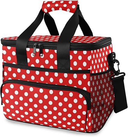 polka dot cool bag
