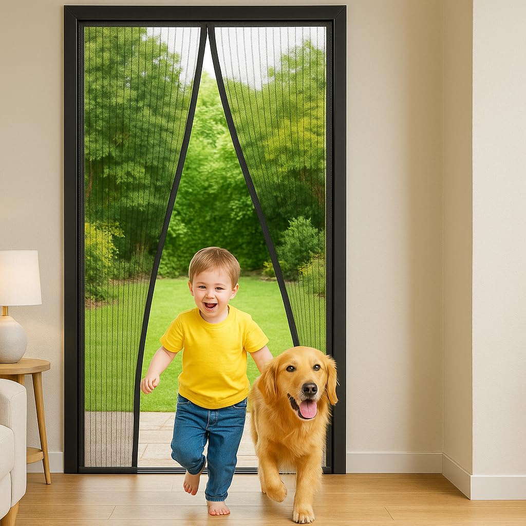 Magnetic mosquito net curtain