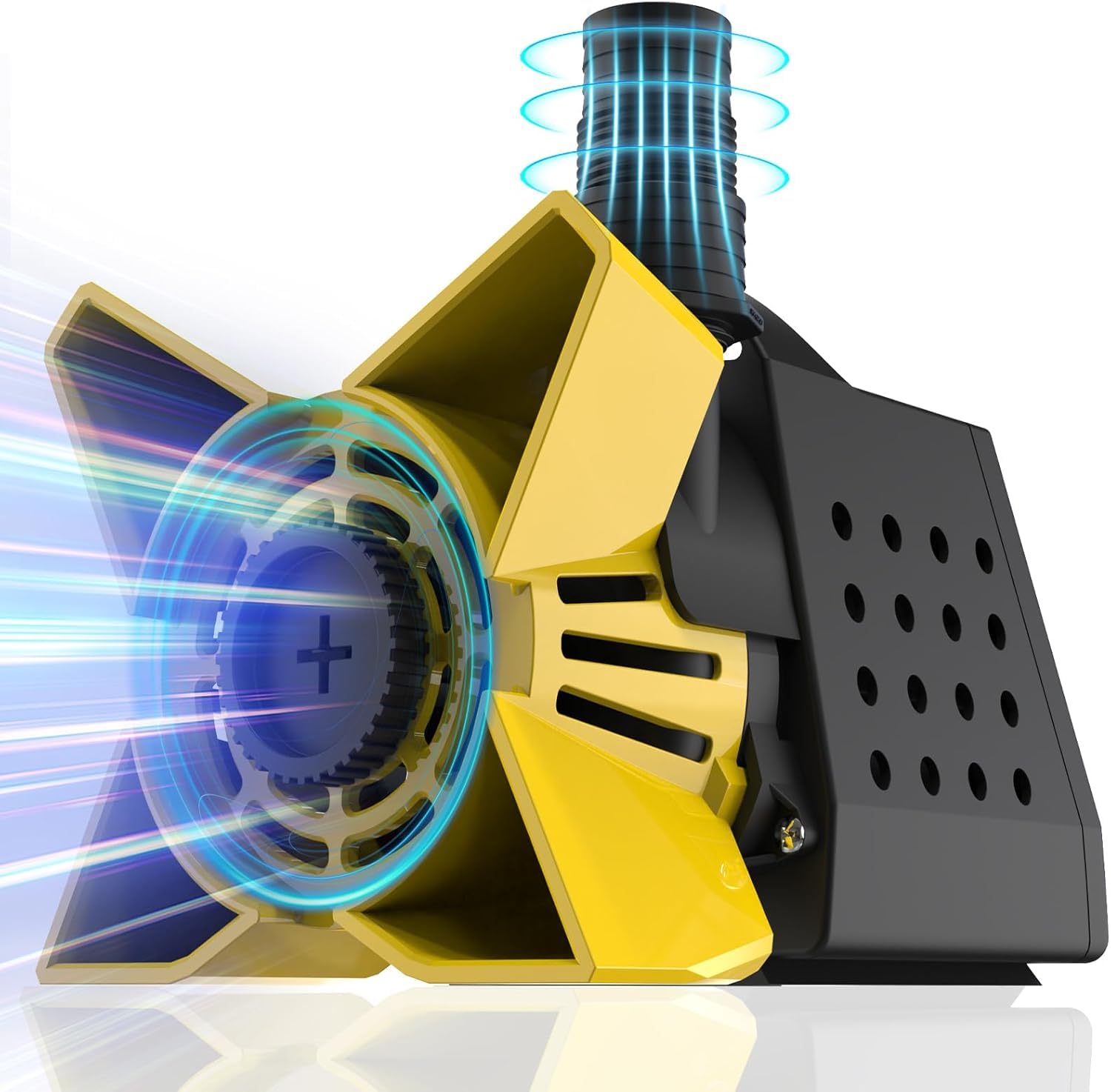 Photo 1 of DECOKTOOL 3000GPH Pond Pump - 200W water pump pond with Barrier Bag, Ultra Quiet Submersible Pump with 33FT Power Cord for Pond, Waterfall, Fish Tank, Statuary, Yellow