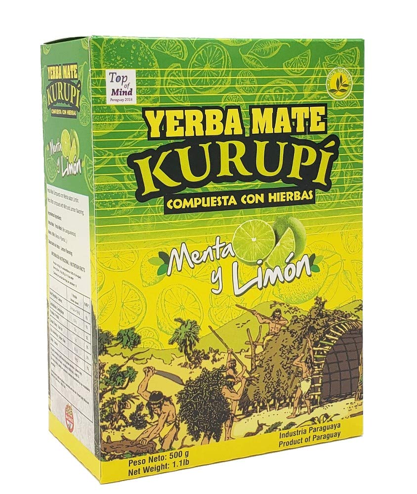 Kurupi Yerba Mate with Mint and Lemon 500 g (1.1 lbs