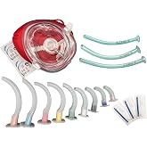 Endure Complete Airway Emergency KIT I - 9 Sizes GUEDEL OPA + 3 Sizes NASOPHARYNGEAL Airway + 3 Packs LUBRICATING Jelly + CPR MASK