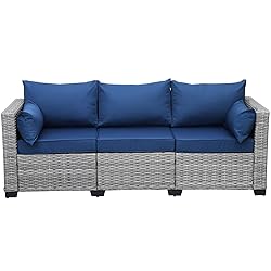 Rattaner Outdoor Furniture Outdoor Couch Grey