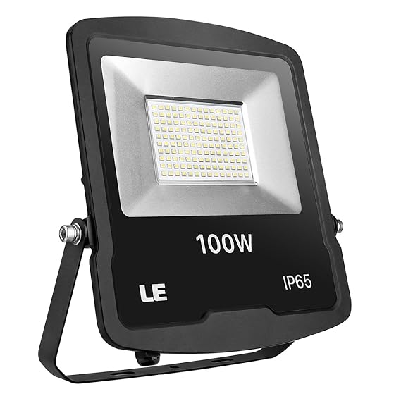 LE LED Strahler, 100W 8000 Lumen Superhell Fluter, IP65 wasserdicht LED Scheinwerfer, 5000 Kelvin Kaltweiß Außenstrahler, gee