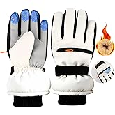 DORMIYA Winter Ski Gloves for Men Women, Waterproof Touchscreen Ski Gloves with Zipper Pocket for Cycling, Skiing, Snowboarding, Hiking