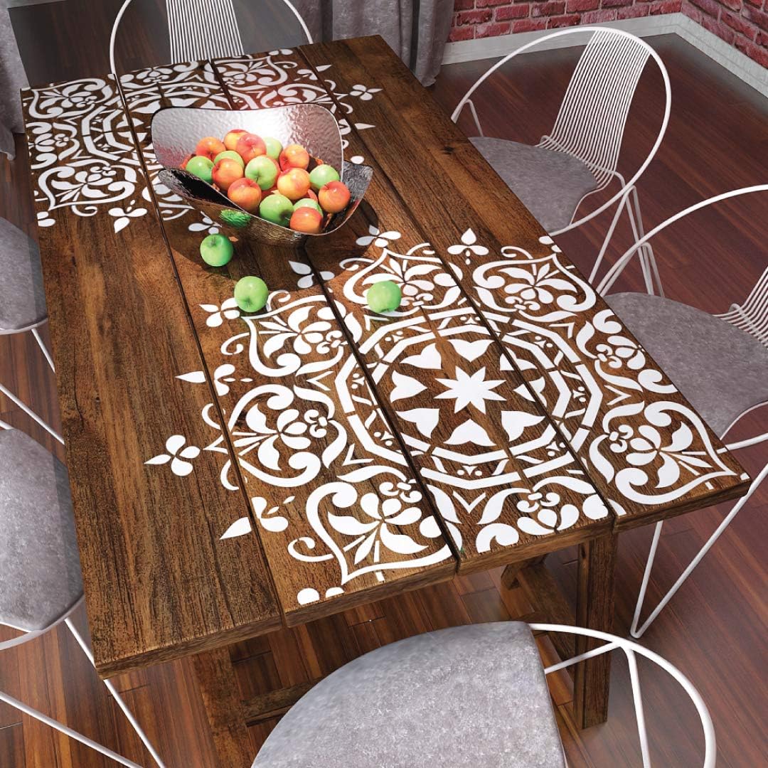 Mandala Stencil - Floral Medallion Wall Stencil - Original Wall Stencil (26" Size) - 311/26