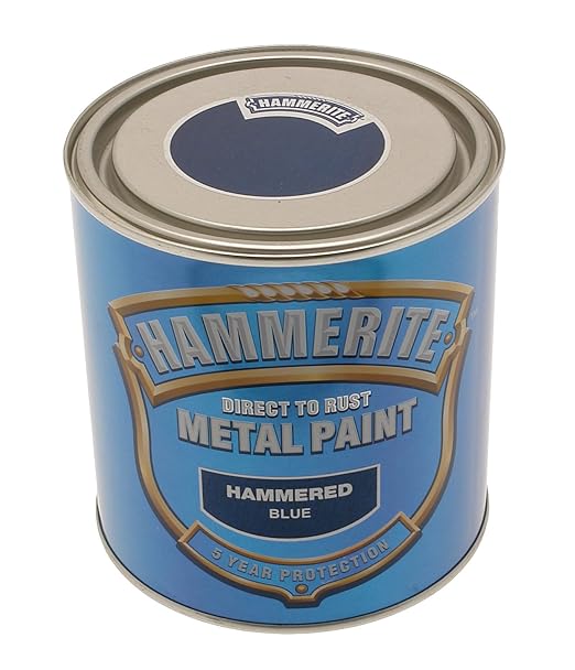HAMMERITE 5092936 Metall-Farbe: Hammered Blue (gehämmertes Blau), 250 ml