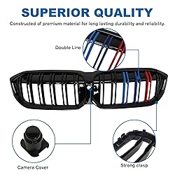 BILLDIO G20 Grill - Black Kidney Grille Compatible