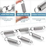 VooGenzek 6 Pcs 2.5*15*60 mm Stainless Steel Tension Spring with Hooks view 3