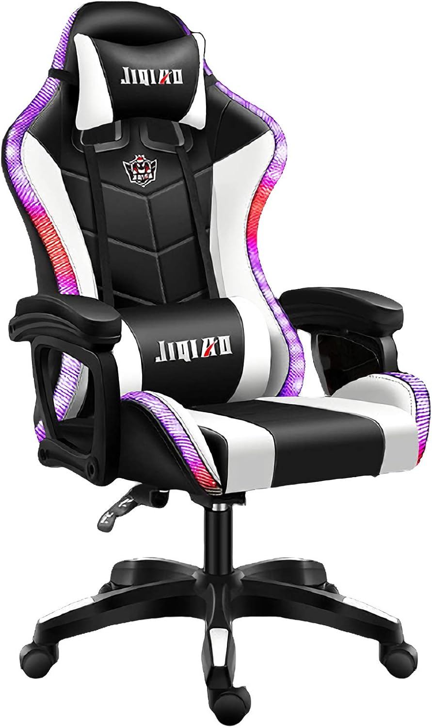 UELEGANS LED Lichter Gaming Stuhl, Bequemer Gaming Sessel 150 Kg