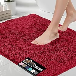 GORILLA GRIP Bath Rug Mat, Thick Soft Absorbent