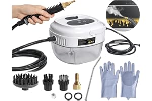 Foandbevi Handheld Steam Cleaner [50.7oz Large Tank] 2500W Powerful Steamer for Cleaning Home Upholstery Car and More, 15s Heat-Up, Portable Steam Cleaner for Deep & Multi-Surface Cleaning