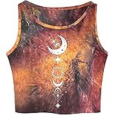 Remidoo Women's Casual Sleeveless Color Block Cropped Top Crewneck Tank Top Shirts