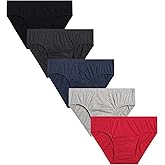 Van Heusen Mens Underwear Briefs - 5 Pack Low Rise Briefs Underwear for Men Pack with Contour Pouch