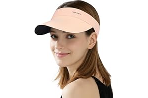 YANIKY Sun Visor Hat for Women,UPF50+ Seamless Sun Hats Men Women Lightweight Sports Cap Stretchy Ponytail Hat for Outdoor