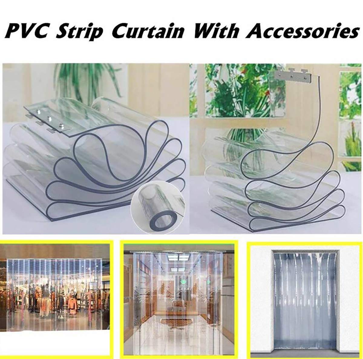 200cm Xiao Pvc Strip Plastic Curtain Warehouse Freezer Door