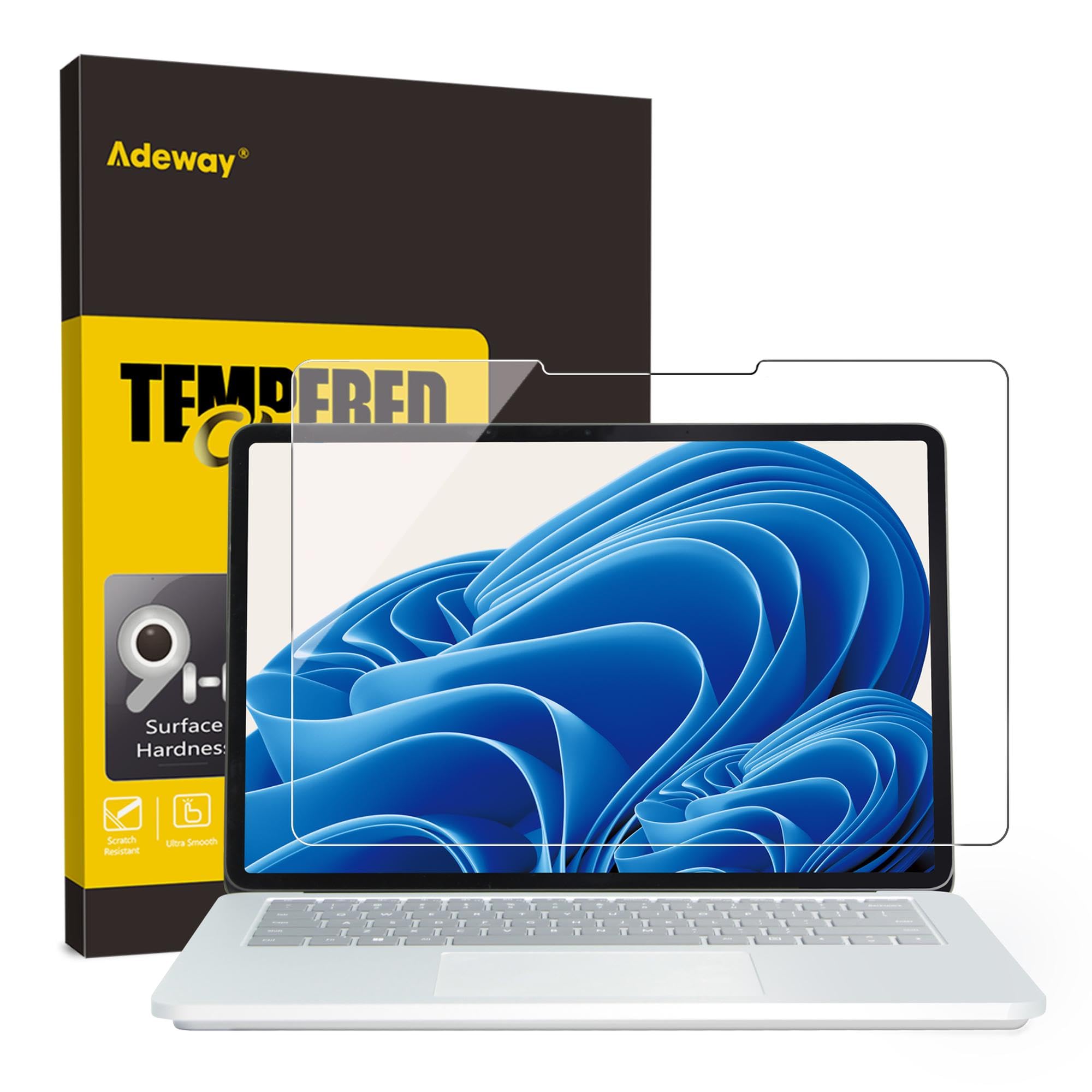 Adeway Surface Laptop Studio 2/1 Screen Protector,HD Clear/Easy Installation, 14.4 Inch Tempered Glass Screen Protection (2029/1964 Model)