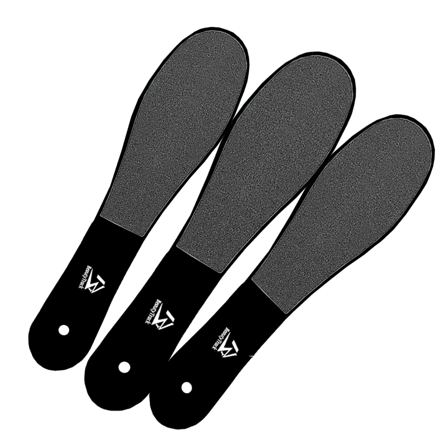 Double-Sided Foot Files Footfiles for Hard Skin Remover Foot Dry Skin Remover Feet Foot Rasp File Dead Skin Remover Foot Scrubber Hard Skin Remover Foot Care for Wet Dry Cracked Feet (Pack Of 3 Black)