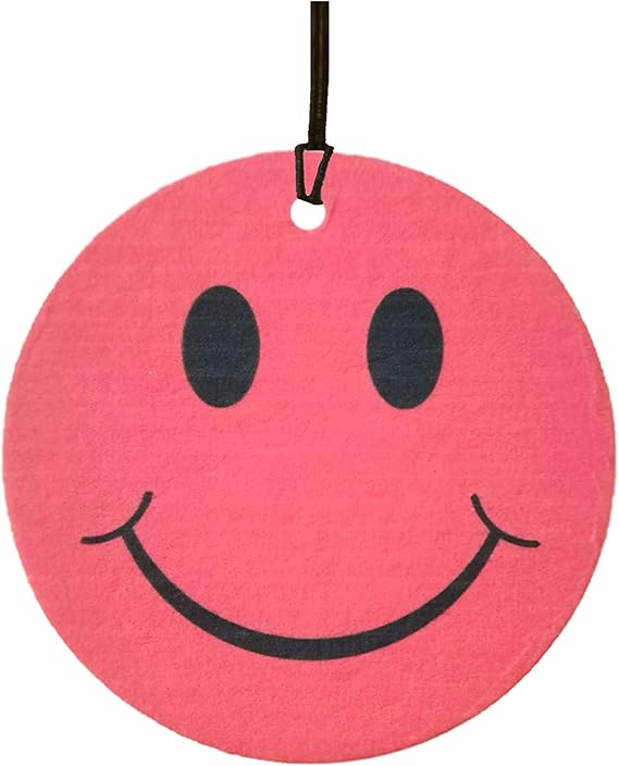 Red Smiley Face Car Air Freshener Amazon.co.uk Car & Motorbike