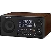 Sangean WR22BK FM-RBDS/AM/USB Bluetooth Digital Tabletop Radio with Remote