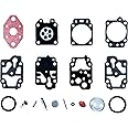 BlueStars K20-WYL Carburetor Rebuild Kit with Primer Bulb - Compatible with WYL WYL Series Carb & Shindaiwa R200 S200 230 T2500 XS200 XT2500 Gx22 GT1100 CS221 - Replaces 753-04014 615-873 As Pictured
