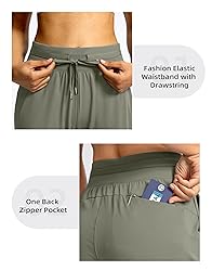 G Gradual Women's Joggers Pants with Zipper Pockets