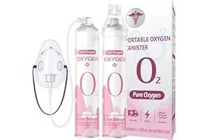 GENERIC Portable Oxygen Canister with Mask & Tube – Lightweight, Easy to Use, Travel-Friendly Support for Outdoors, Sports, and Daily Refresh