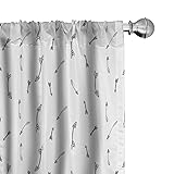 Lunarable Arrow Curtains, Various Sized Arrow