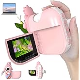 Microscope for Kids, 1000X Handheld Mini Portable Microscope with 8 Adjustable LED Lights, 2-Inch LCD Screen Pocket Microscope Camera for Toddlers-Education Christmas Birthday Gifts Toys for Girls