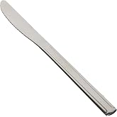Winco 12-Piece Dominion Heavy Weight Dinner Knife Set, 18-0 Stainless Steel,Silver