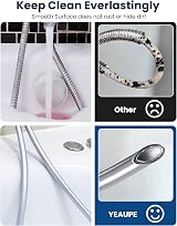 YEAUPE PVC 1.6m Shower Hose with All Brass G 1/2 Connectors view 6